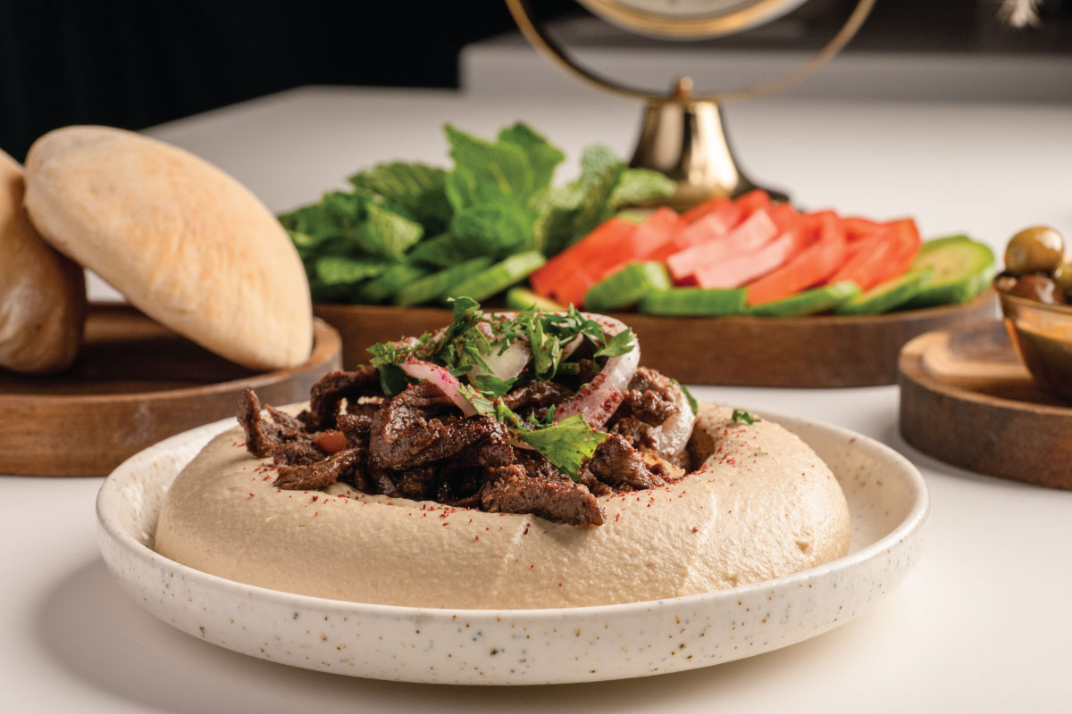 Hummus Shawarma at Arabisca