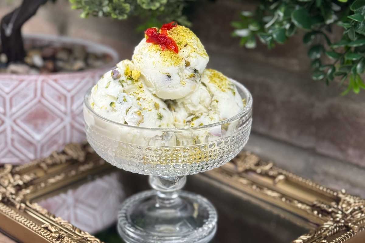 Pistachio Ashta Bowl at Arabisca