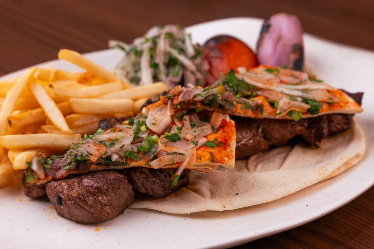 Grilled Meat Brochette at Arabisca