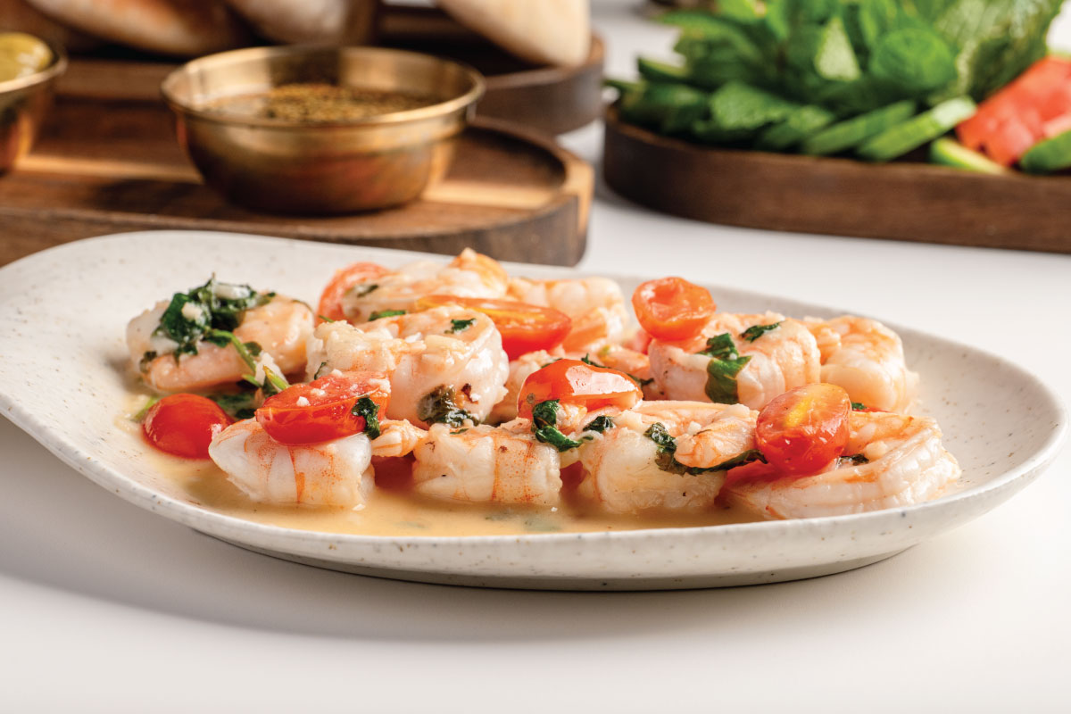 Garlic Lemon Shrimp at Arabisca