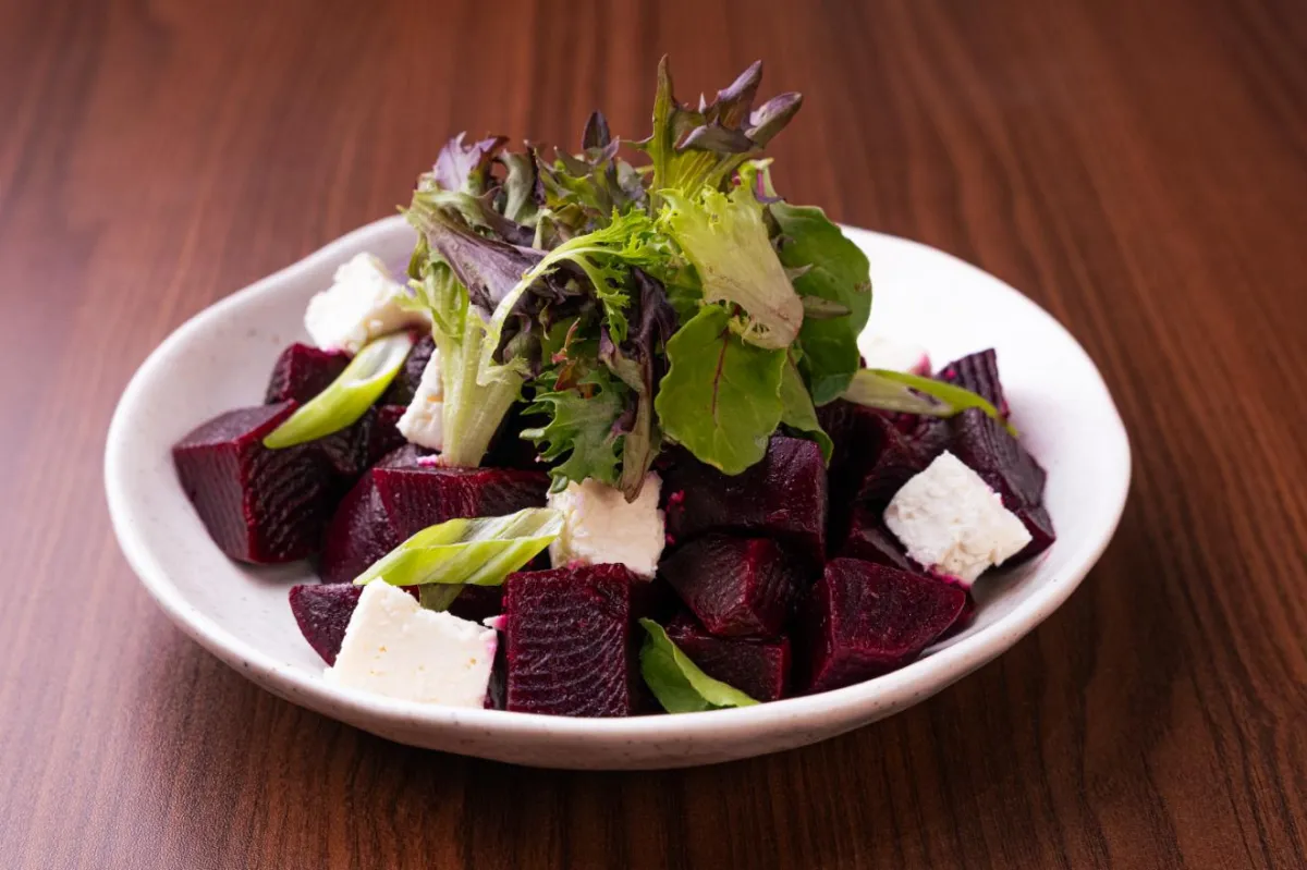 Beetroot & Feta Cheese at Arabisca