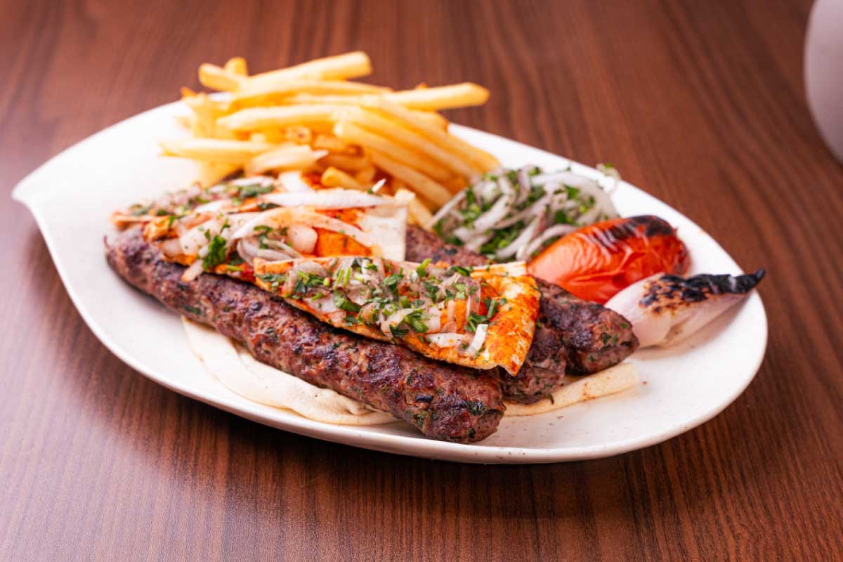 Grilled Kafta at Arabisca