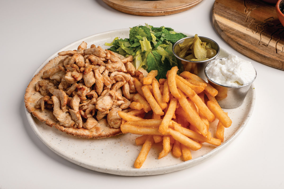 Chicken Shawarma Platter at Arabisca