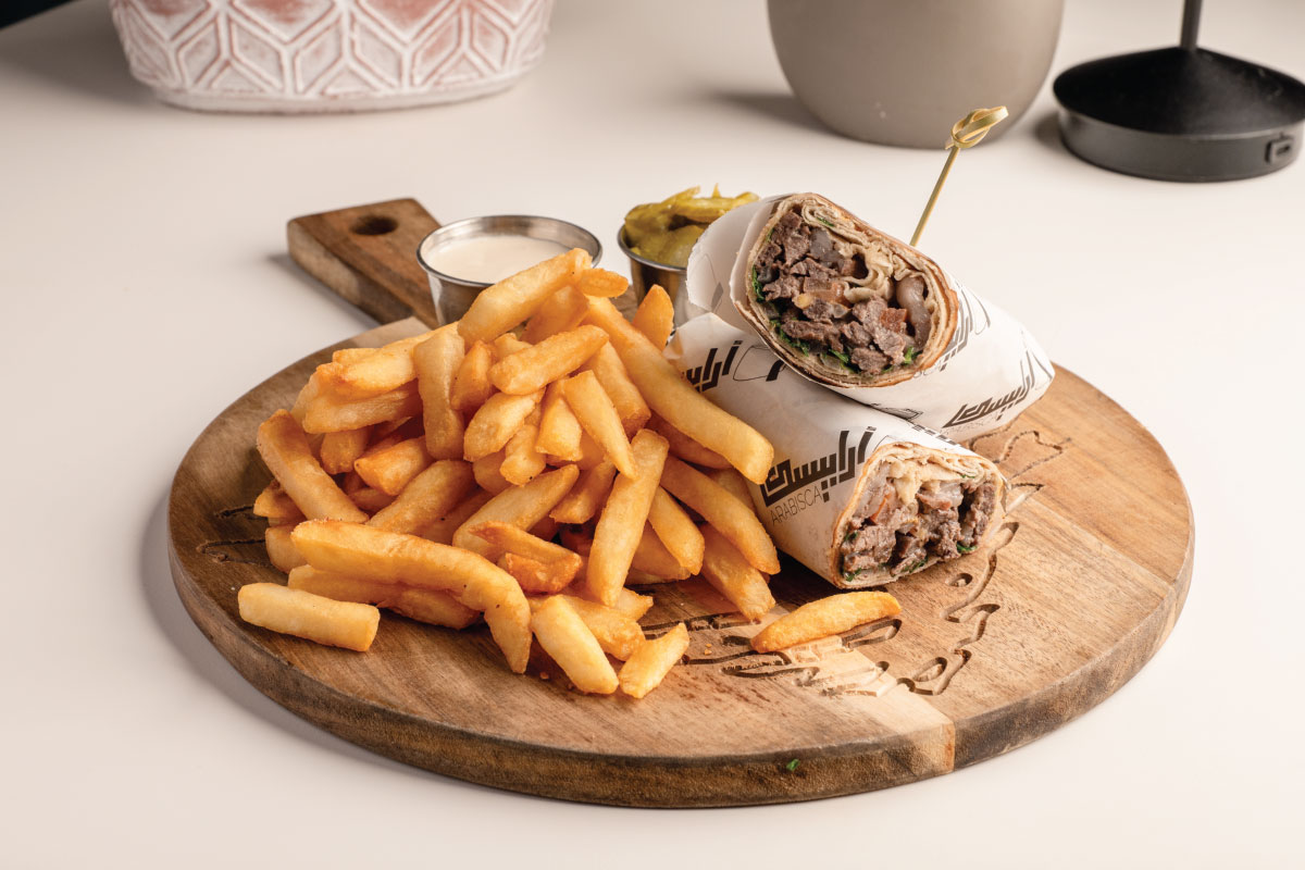 Beef Shawarma Wrap at Arabisca
